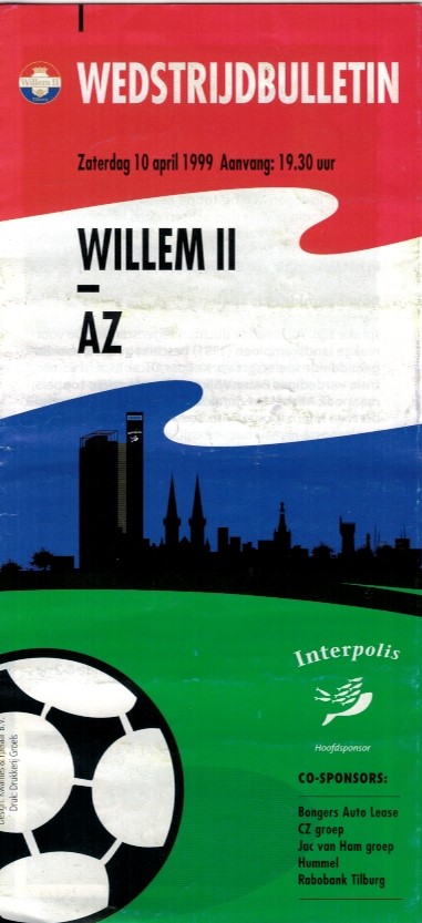 AZ Programma 10-apr-1999 Willem II uit